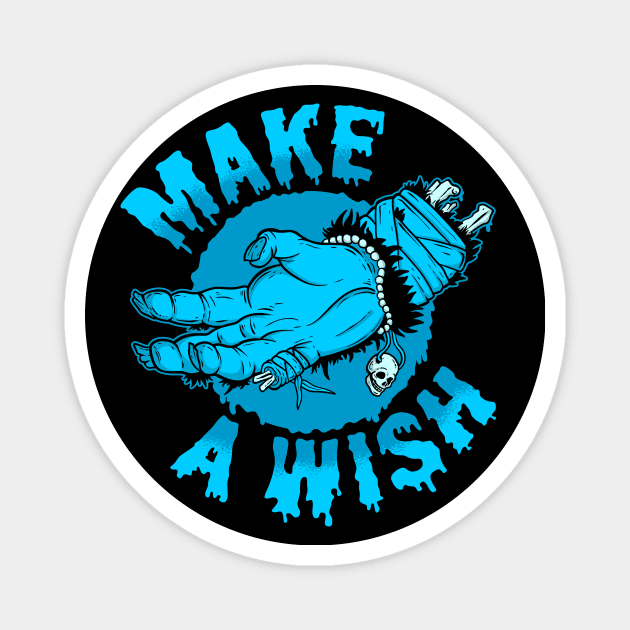 Make a Wish (blue) Magnet by Spazzy Newton